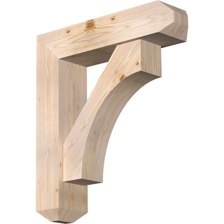Ekena Millwork Westlake Craftsman Smooth Bracket w/ Offset Brace, Douglas Fir, 7 1/2"W x 30"D x 34"H BKT0806X30X34WTL04SDF